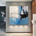 Blue Black Custom Order Abstract Oil Painting