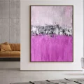 Pink and Fuchsia Tones Custom Order Abstract Oil Painting