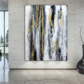 Black Gray Flow Custom Order Abstract Oil Painting