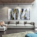 Black Gray Flow Custom Order Abstract Oil Painting