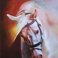 Atın Saflığı Yağlı Boya Tablosu