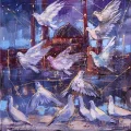 Birds Dance in Hagia Sophia Oil Painting | Simurg Art Gallery