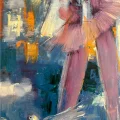 Balerinin Hayali Yağlı Boya Tablosu