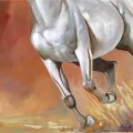 Horse Running Adventure Oil Painting