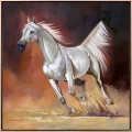 Horse Running Adventure Oil Painting