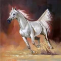 Horse Running Adventure Oil Painting