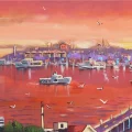 Sunset of the Bosphorus Oil Painting