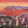 Sunset of the Bosphorus Oil Painting