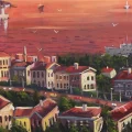 Sunset of the Bosphorus Oil Painting