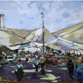 Bazaar Oil Painting