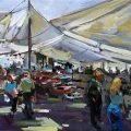 Bazaar Oil Painting