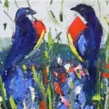 Among the Birds Oil Painting | Simurg Art Gallery