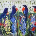 Among the Birds Oil Painting | Simurg Art Gallery