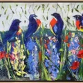 Among the Birds Oil Painting | Simurg Art Gallery