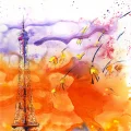 Eiffel Tower Oil Painting
