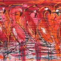 Flamingos Oil Painting