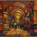 Grand Bazaars Atmosphere Oil Painting