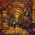 Grand Bazaars Atmosphere Oil Painting