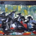Crows Oil Painting