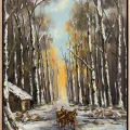 Karlı Orman Yağlı Boya Tablosu
