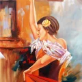 Grace of Dance Oil Painting