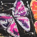 Night Butterflies Oil Painting