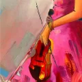 Portrait of Melody Oil Painting | Simurg Art Gallery