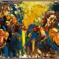 Violinists Dream Oil Painting
