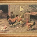 In the Poultry Oil Painting