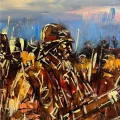 War of Independence Oil Painting