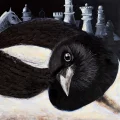 Raven Game Oil Painting