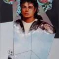 Pop Kralının Portresi Michael Jackson Yağlı Boya Tablosu