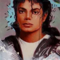 Pop Kralının Portresi Michael Jackson Yağlı Boya Tablosu