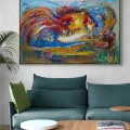 Happy Fish Oil Painting