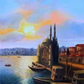 Ortaköy Mosque with Bosphorus View Oil Painting