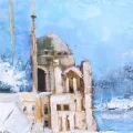 Winter in Ortaköy Oil Painting