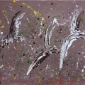 Traces of Birds Oil Painting