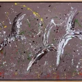 Traces of Birds Oil Painting