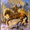 Warrior Oil Painting