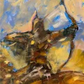 Warrior Oil Painting