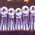Saluting Whirling Dervishes Oil Painting | Simurg Art Gallery