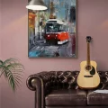 Tram Line Oil Painting