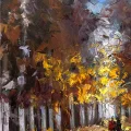 Sonbahar Düşlerin İklimi Yağlı Boya Tablosu