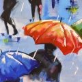 From Rain Oil Painting