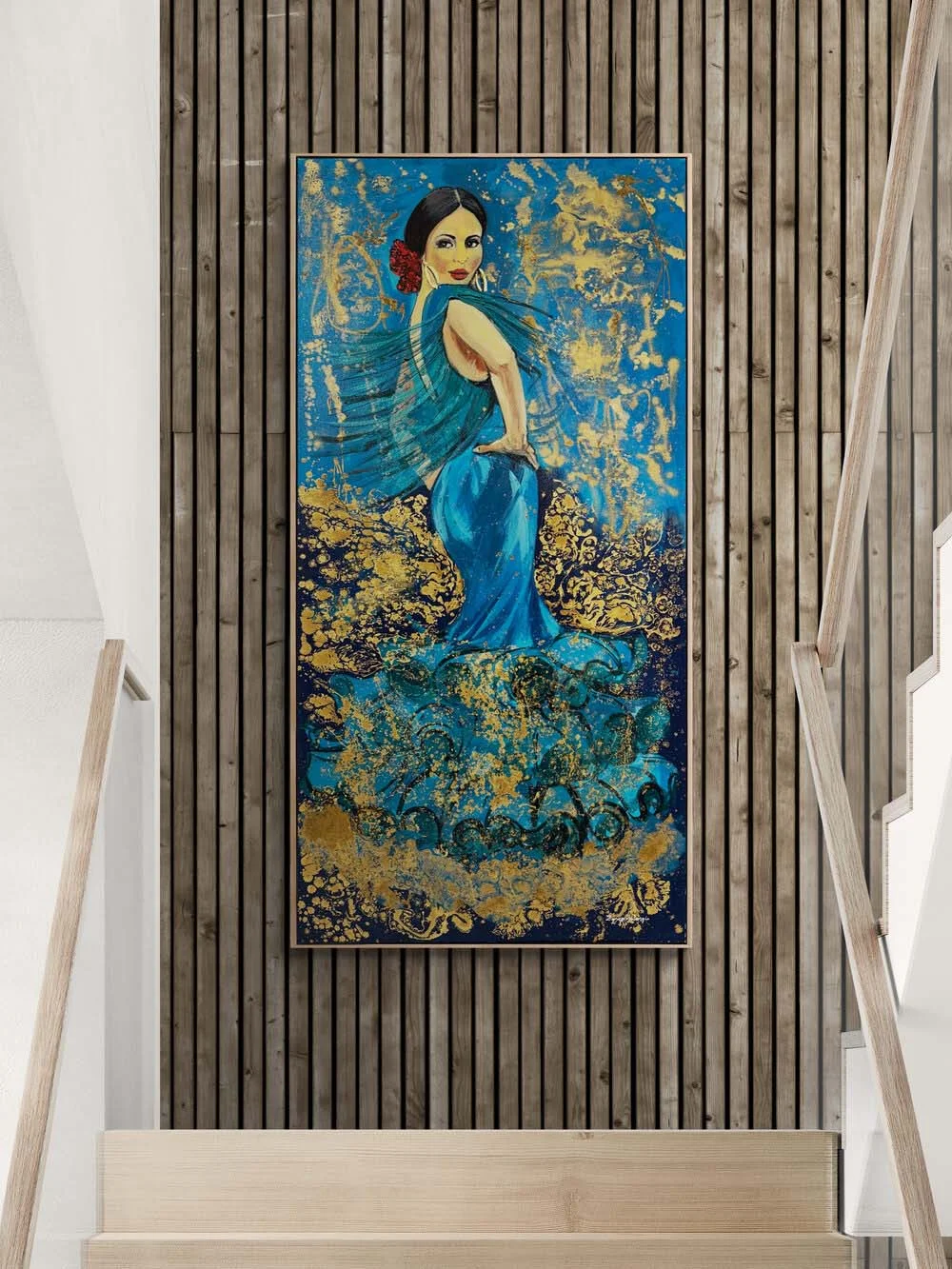 Flamenkonun Büyüsü Yağlı Boya Tablosu