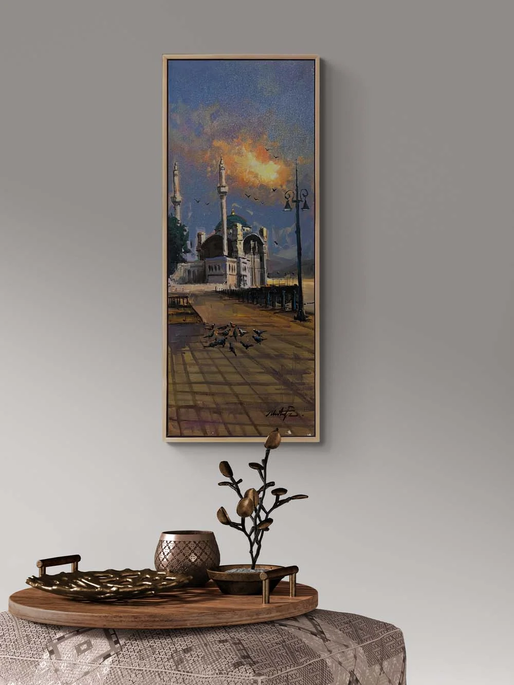 Ortaköy Cami Sessizlik Yağlı Boya Tablosu