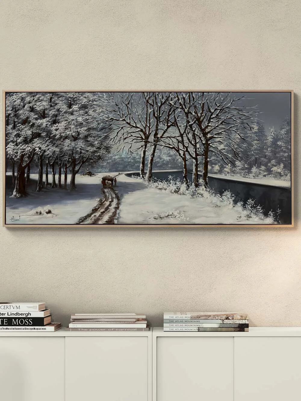 Sessiz Kar Sabahı Yağlı Boya Tablosu