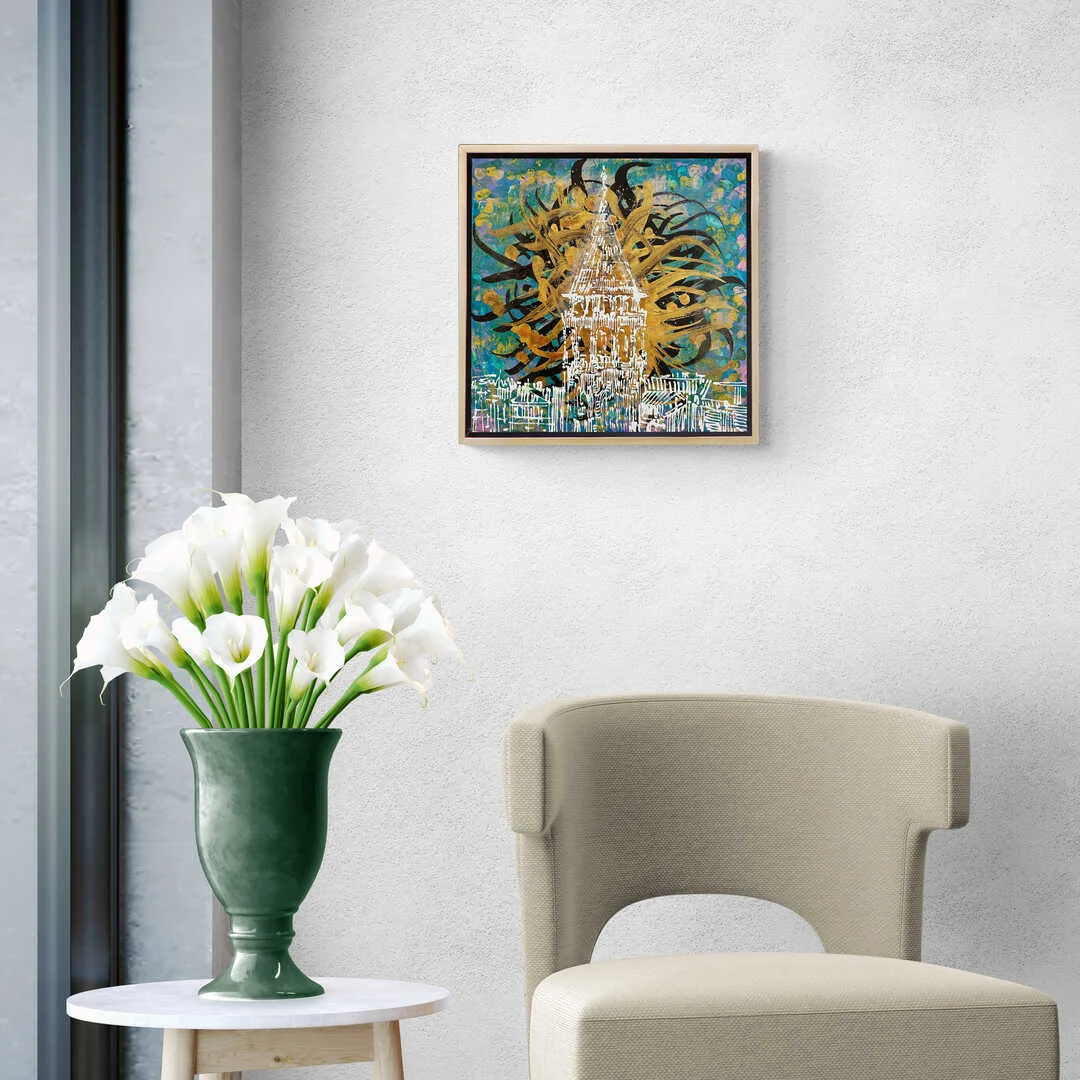 Mysterious Galata Oil Painting | Simurg Art Gallery