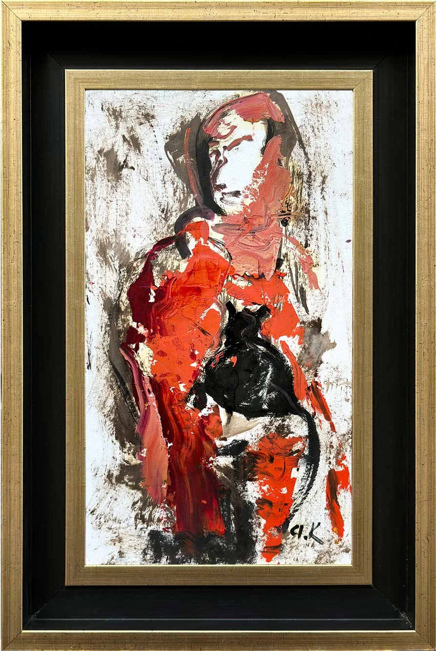 Woman Of Lines Oil Painting