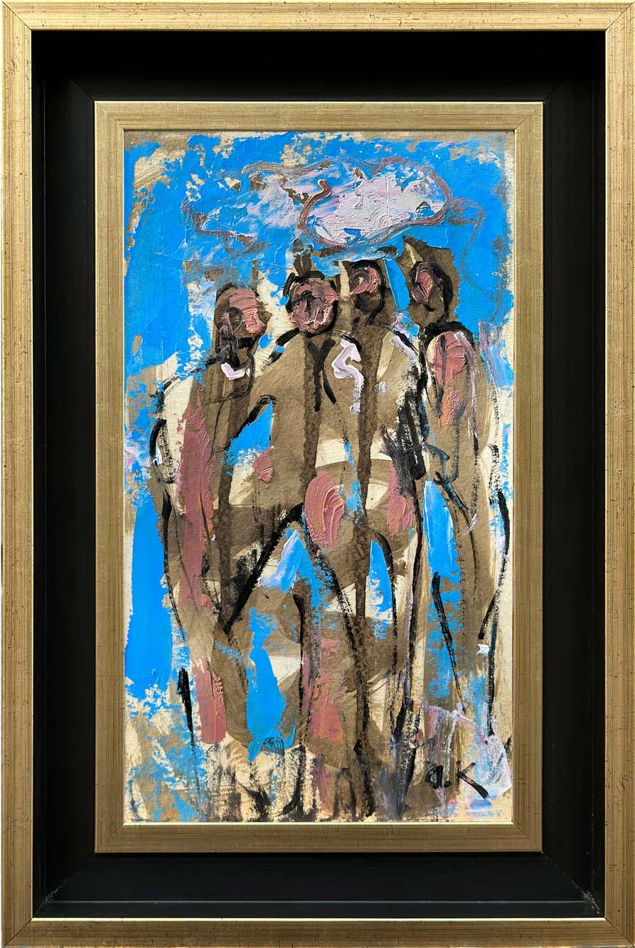 İnsanların İçseli Yağlı Boya Tablosu